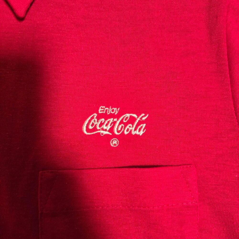 Vintage 1980s Authentic Riverside made in tee USA Coca-Cola Workwear - Picture 2 of 4